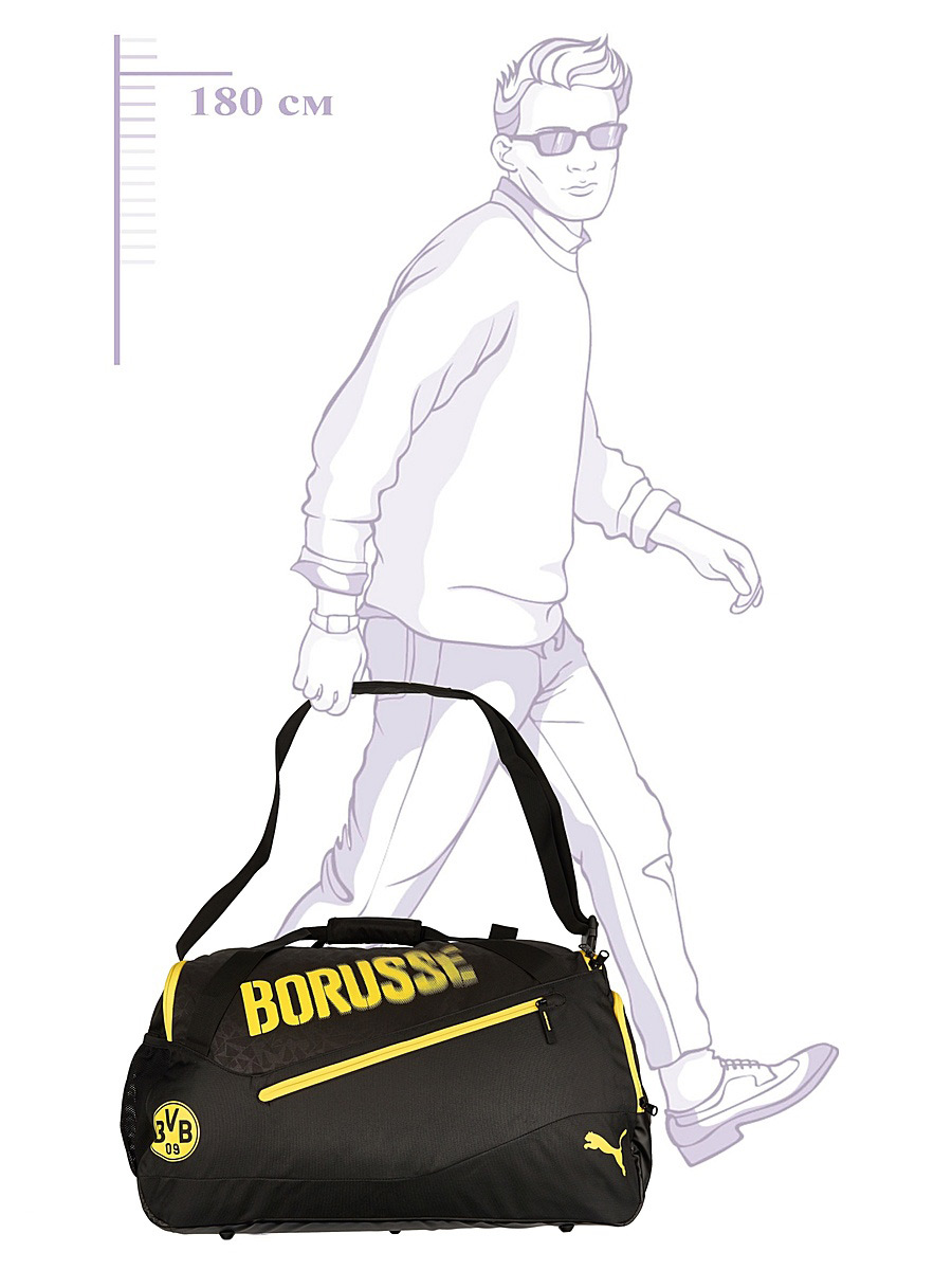 Сумка спортивная Puma "Bvb Evospeed Medium Bag"